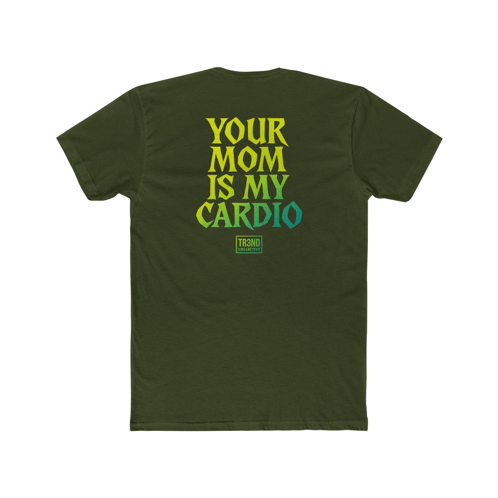 Funny Unisex Cotton Crew Tee - 'Your Mom Is My Cardio', Humor Shirt for Gym Lovers, Gift for Friends, Casual Wear, Workout Tee, Quirky [...]